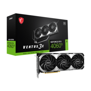 MSI VENTUS 3X OC GeForce RTX 4060 Ti 16 GB Video Card