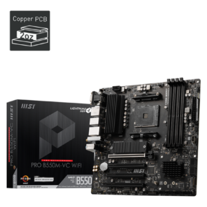 MSI PRO B550M-VC WIFI Micro ATX AM4 Motherboard