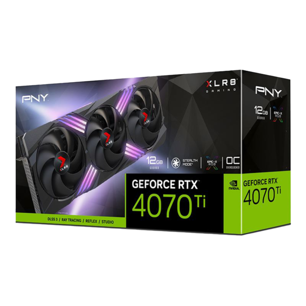 PNY XLR8 Gaming VERTO EPIC-X RGB OC GeForce RTX 4070 Ti 12 GB