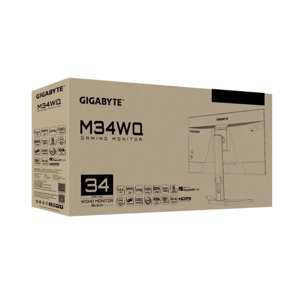 Gigabyte ‎M34WQ 34.0" 3440 x 1440 144 Hz Monitor