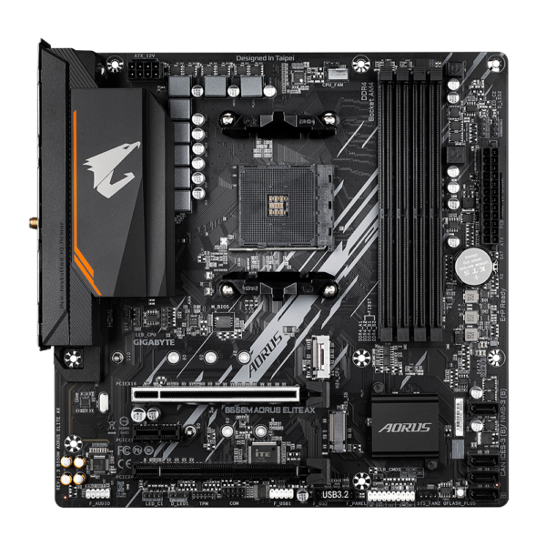 Gigabyte B550M AORUS ELITE AX Micro ATX AM4 Motherboard