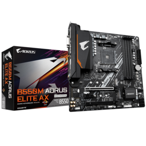 Gigabyte B550M AORUS ELITE AX Micro ATX AM4 Motherboard