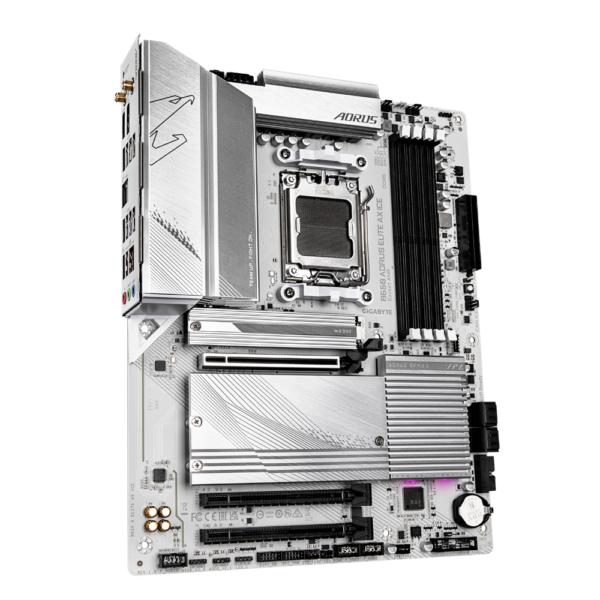 Gigabyte B650M AORUS ELITE AX ICE Micro ATX AM5 Motherboard