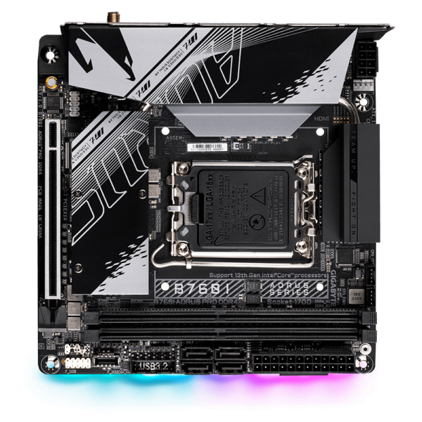Gigabyte B760I AORUS PRO DDR4 Mini ITX LGA1700 Motherboard
