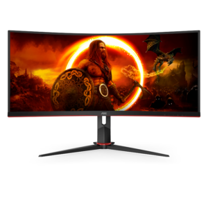 AOC CU34G2XP/BK 34.0" 3440 x 1440 180 Hz Curved Monitor