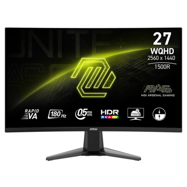 MSI MAG 27CQ6F 27.0" 2560 x 1440 180 Hz Curved Monitor