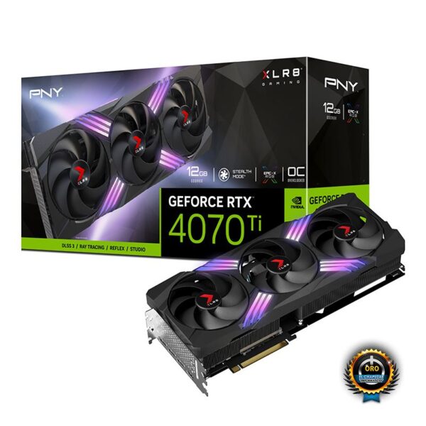 PNY XLR8 Gaming VERTO EPIC-X RGB OC GeForce RTX 4070 Ti 12 GB