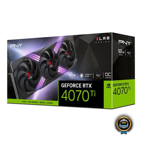 PNY XLR8 Gaming VERTO EPIC-X RGB OC GeForce RTX 4070 Ti 12 GB