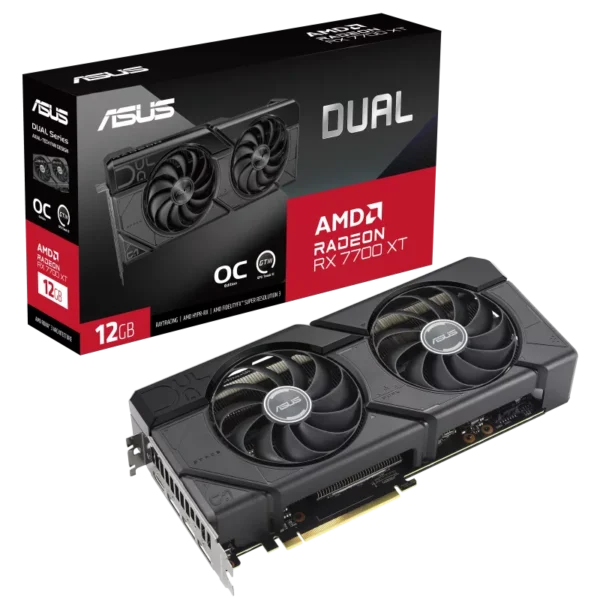 Asus DUAL OC Radeon RX 7700 XT 12 GB Video Card