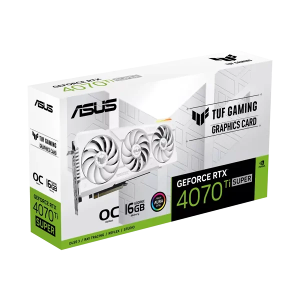 Asus TUF GAMING OC GeForce RTX 4070 Ti SUPER 16 GB Video Card white
