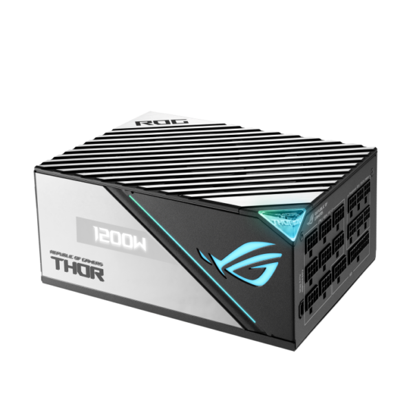 ROG Thor 1200W Platinum II (1200 Watt, Fully Modular Power Supply, 80+ Platinum, Lambda A++ Certified, ROG heatsinks, 135mm PWM Fan, 0dB Mode, OLED Panel, Sleeved Cables, Aura Sync