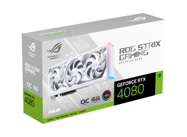 Asus ROG STRIX GAMING OC GeForce RTX 4080 16 GB Video Card white
