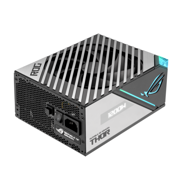 ROG Thor 1200W Platinum II (1200 Watt, Fully Modular Power Supply, 80+ Platinum, Lambda A++ Certified, ROG heatsinks, 135mm PWM Fan, 0dB Mode, OLED Panel, Sleeved Cables, Aura Sync
