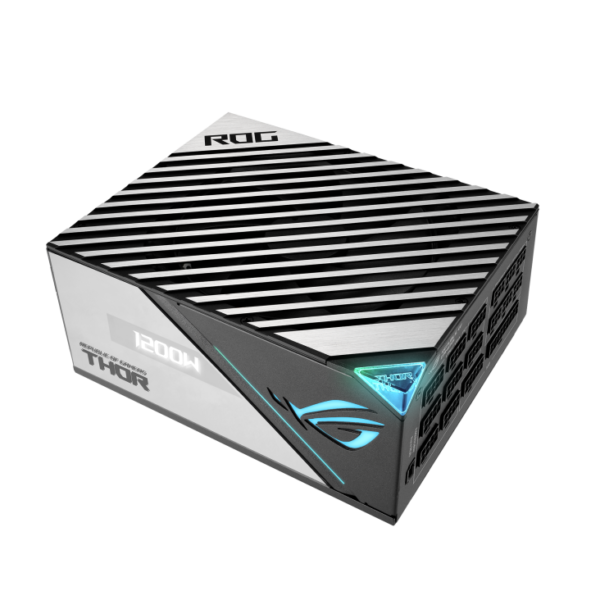 ROG Thor 1200W Platinum II (1200 Watt, Fully Modular Power Supply, 80+ Platinum, Lambda A++ Certified, ROG heatsinks, 135mm PWM Fan, 0dB Mode, OLED Panel, Sleeved Cables, Aura Sync