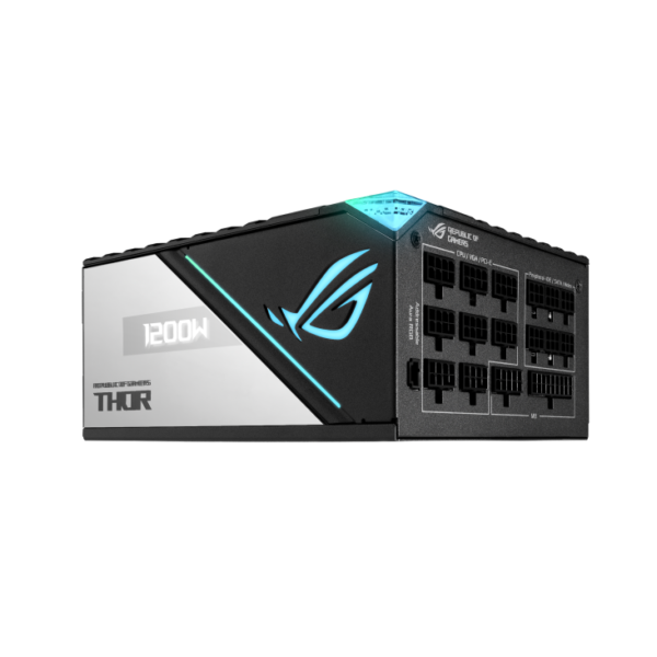 ROG Thor 1200W Platinum II (1200 Watt, Fully Modular Power Supply, 80+ Platinum, Lambda A++ Certified, ROG heatsinks, 135mm PWM Fan, 0dB Mode, OLED Panel, Sleeved Cables, Aura Sync