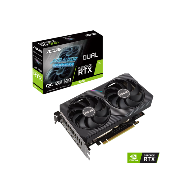 Asus Dual GeForce RTX 3060 V2 OC Edition GeForce RTX 3060 12GB 12 GB Video Card